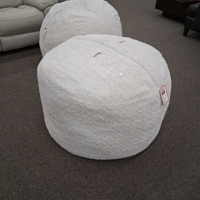 White Lovesack Beanbag Chair