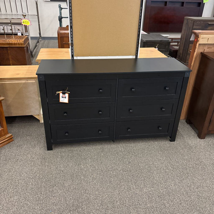 Black 6 Drawer Dresser