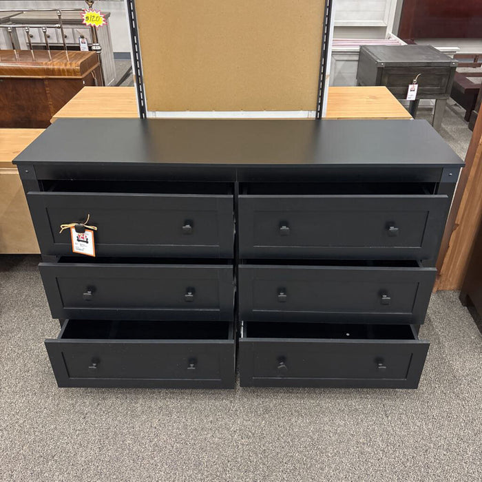 Black 6 Drawer Dresser