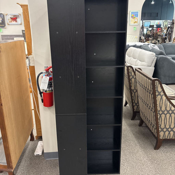 Tall Black Corner Shelf