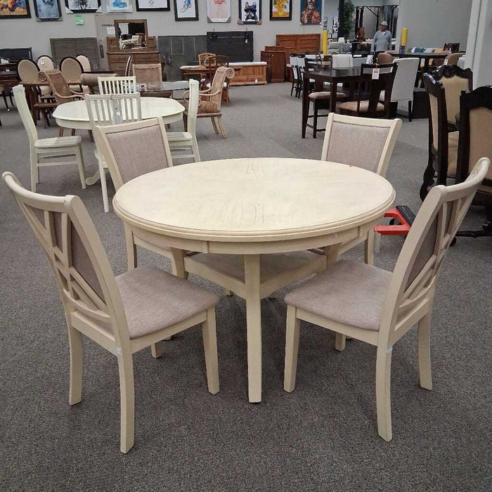 New Classic Cream Dining Table w/ 4 Chairs