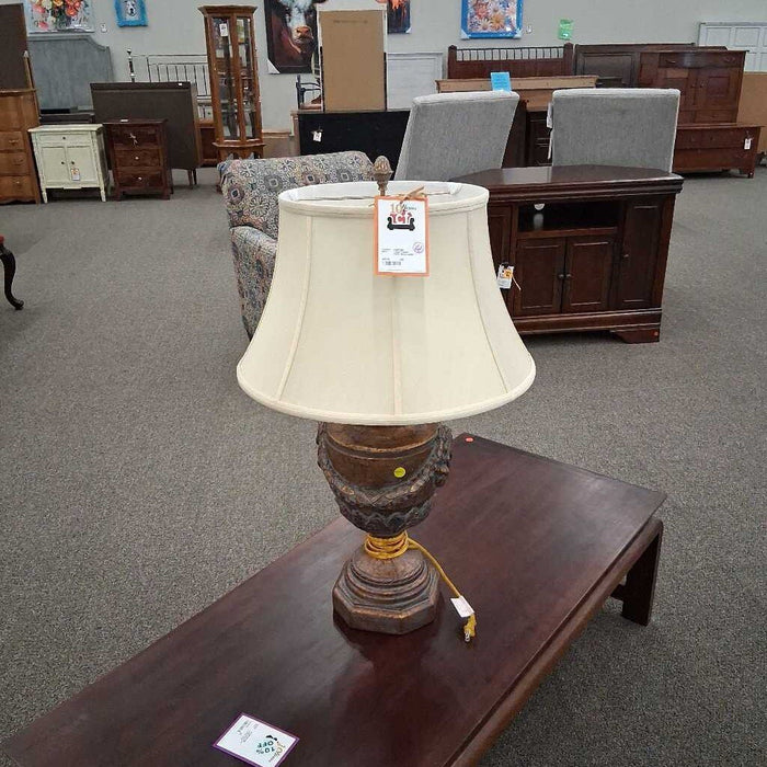 Large Copper Color Metal Lamp