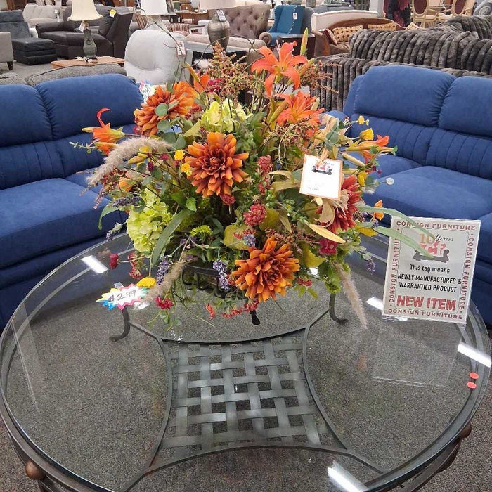 Large Floral Arrangement W/ Metal Base