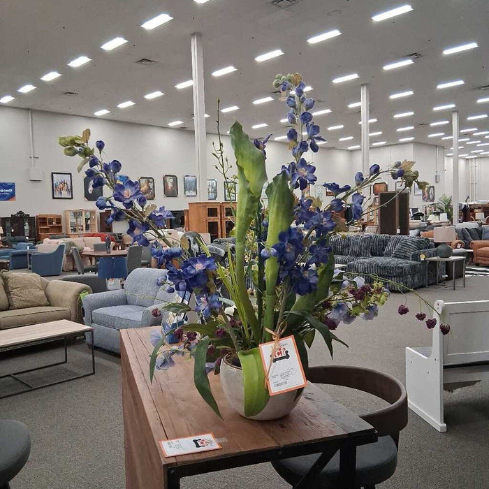 Small Floral Arrangement w/ White Vase
