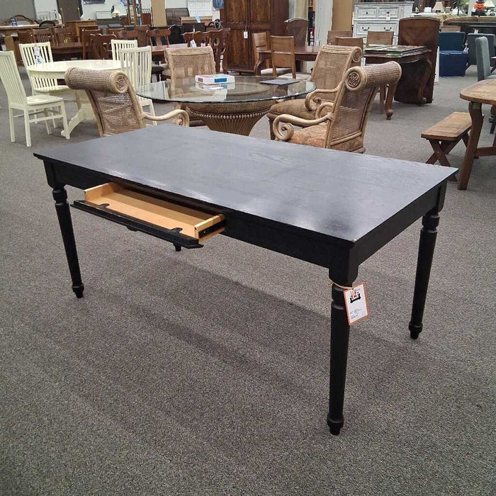Black 1 Dwr Writers Desk (Has Wear)