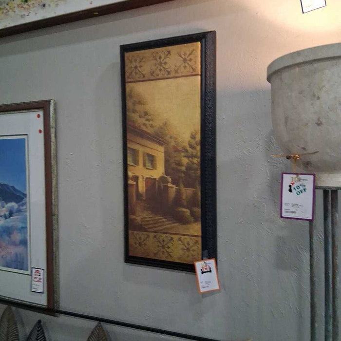 Small Tuscan Style Framed Canvas