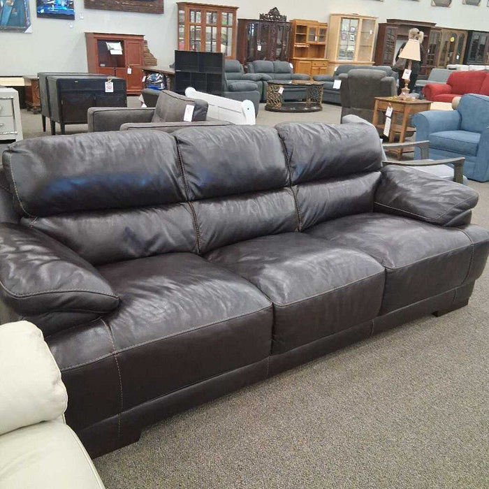 Brown Leather Sofa