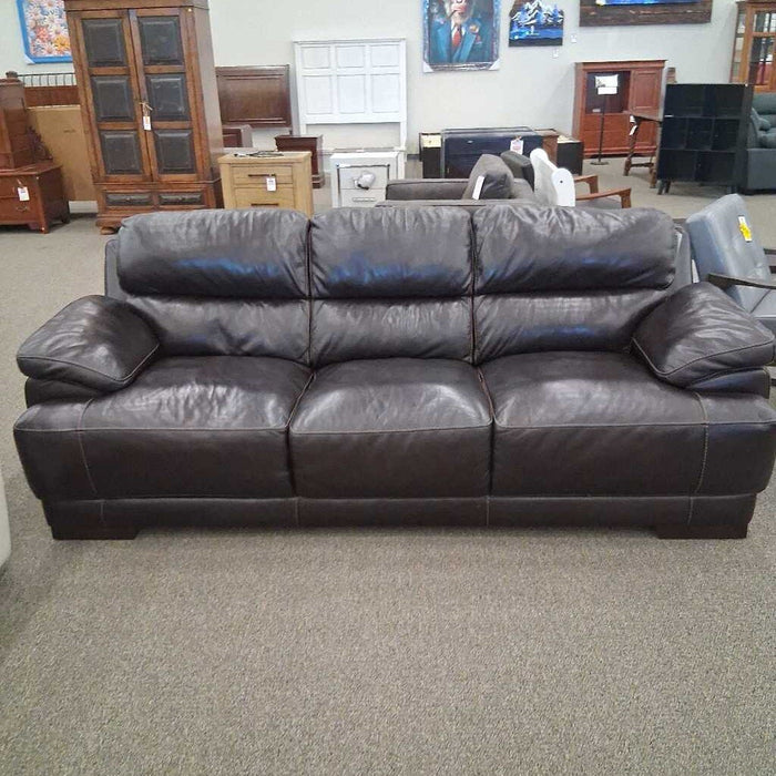 Brown Leather Sofa