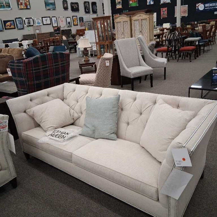 Ethan Allen "Shelton" Tufted Sofa