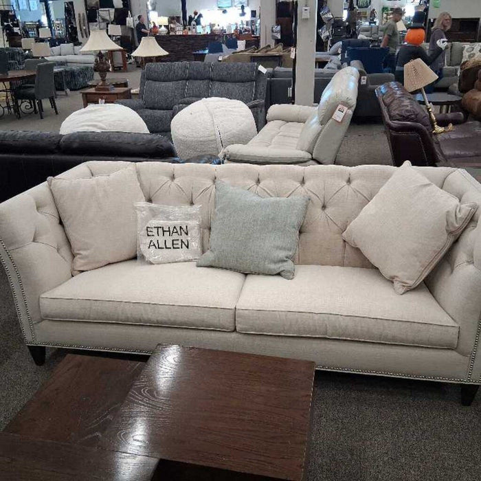 Ethan Allen "Shelton" Tufted Sofa