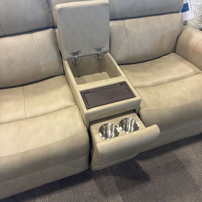 Flexsteel Cream Pwr Rec Loveseat