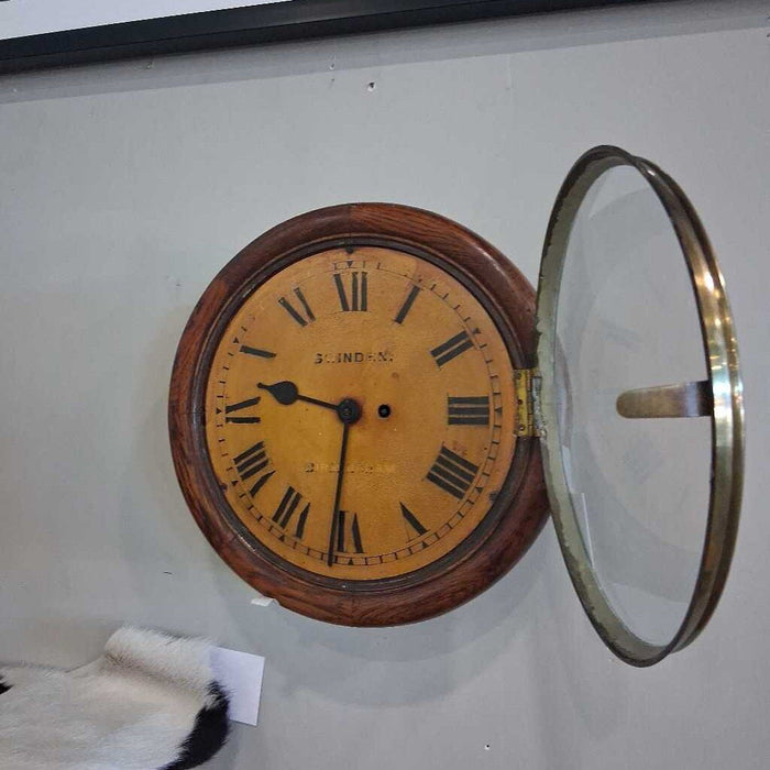 Antique Wall Clock w/ Key (Non Working)