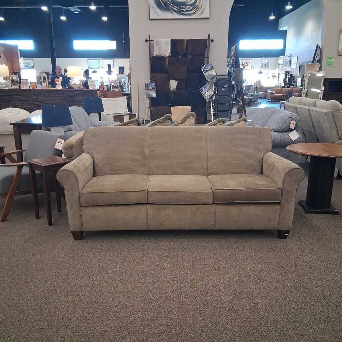Flexsteel Tan Fabric Sofa