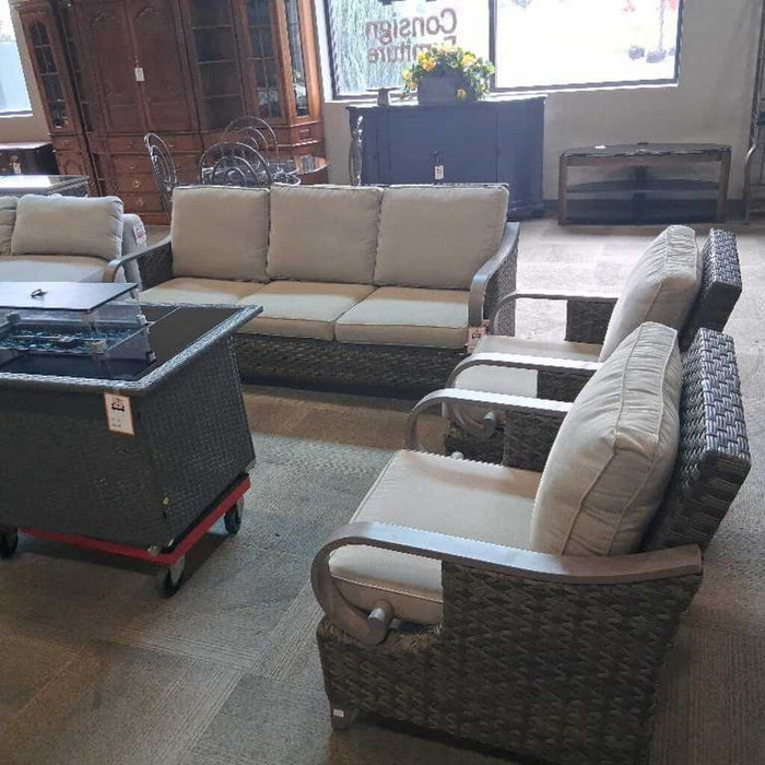 3 Pc Woven Patio Set