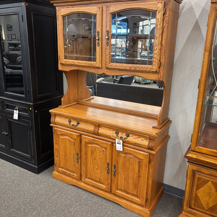 Oak 2 Pc Hutch