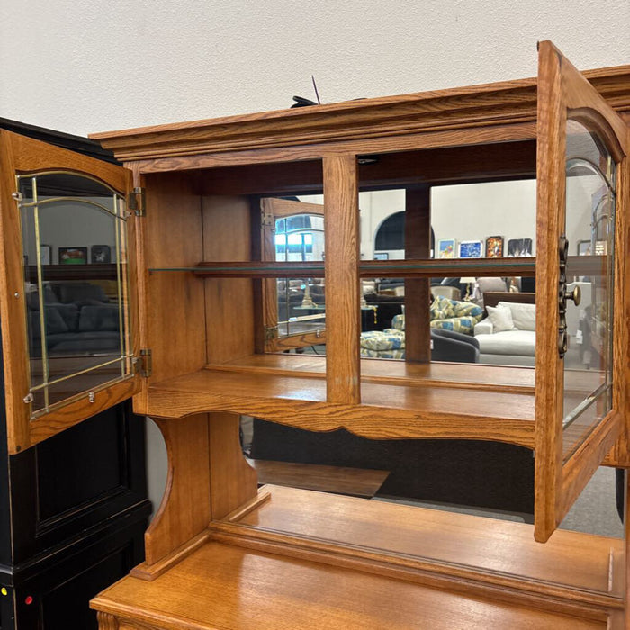 Oak 2 Pc Hutch