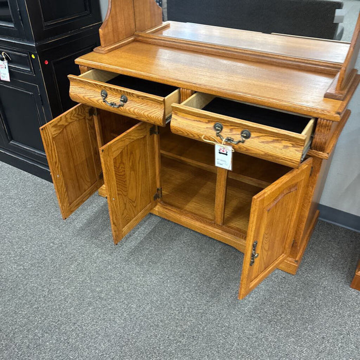 Oak 2 Pc Hutch