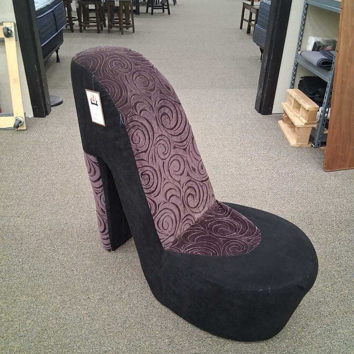 Purple High Heel Accent Chair