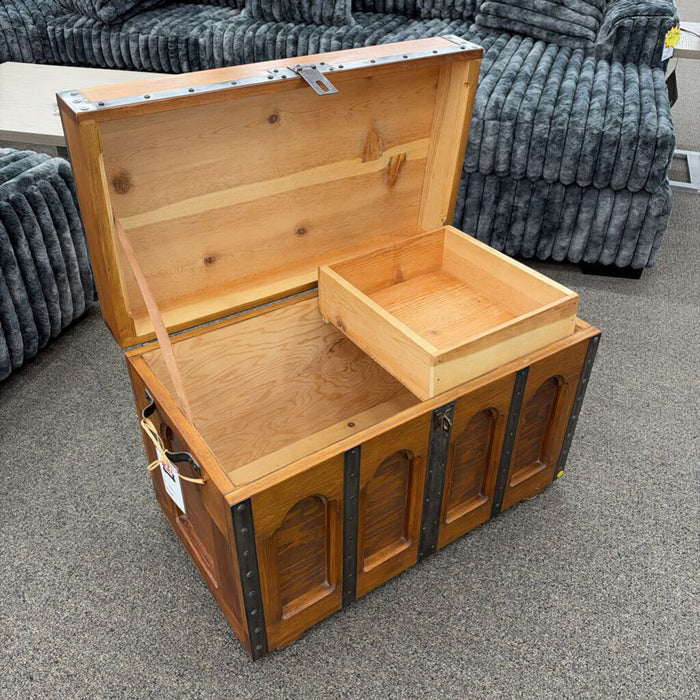 Oak Trunk w/ Metal Accents