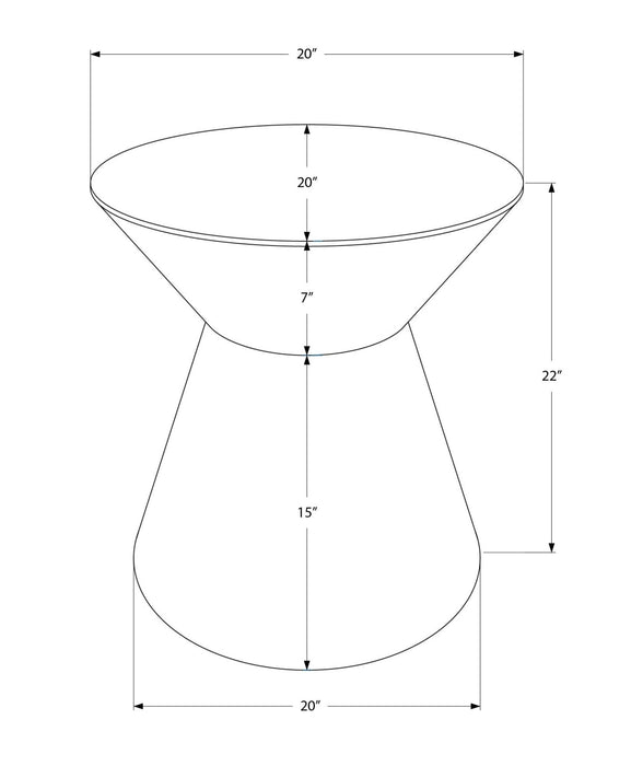 Drum Accent Side Table, Contemporary & Modern Elegant Design