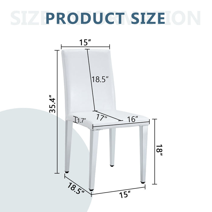 Simple And Versatile Dining Chairs With Metal Legs