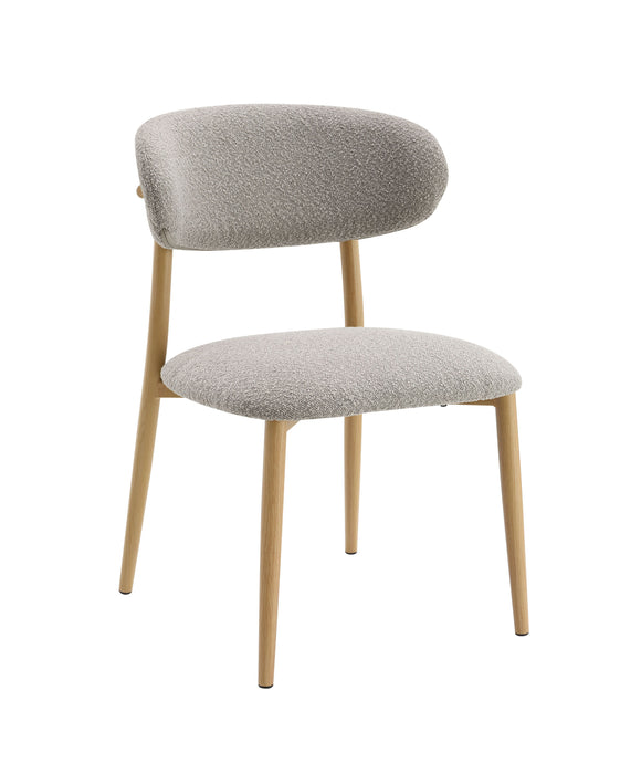 Kacey - 5 Piece Round Table Dining Room Set With Chairs - Natural