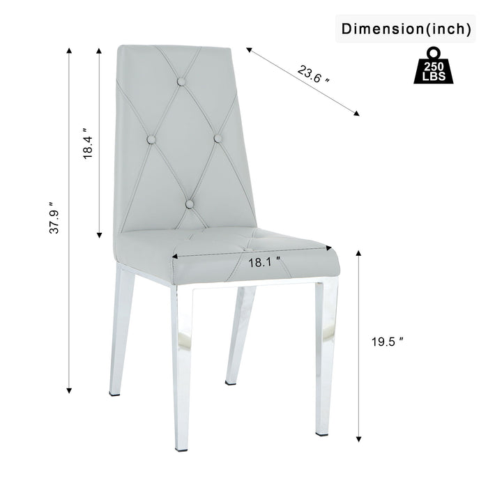 Modern Light Luxury Dining Chair (Set of 2)