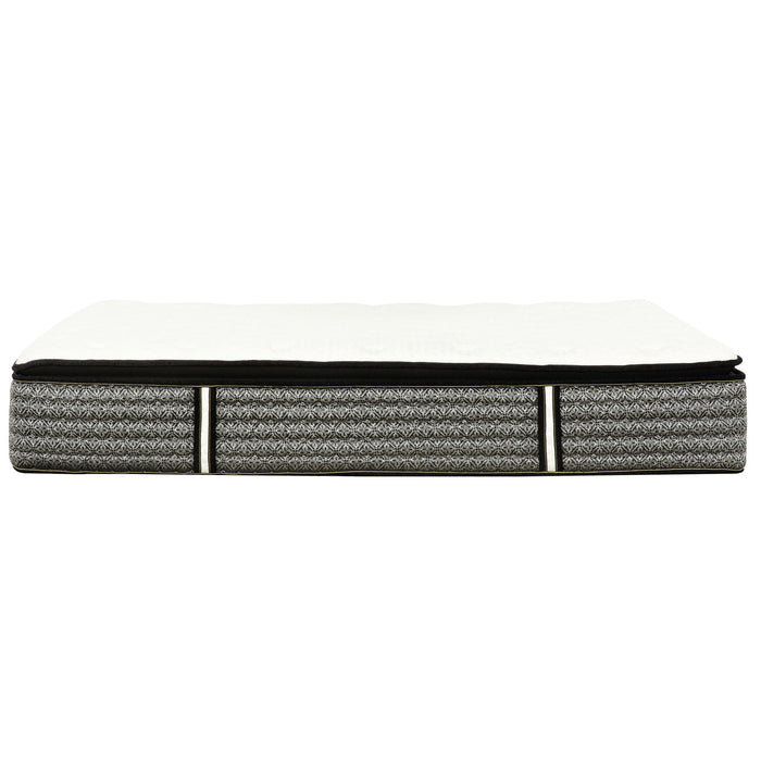 Premium 14" Queen Size Hybrid Mattress In A Box Plush Gel Memory Foam Top With Cooling Technology - Gray / White
