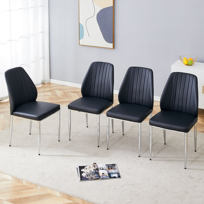 Modern Comfort Dining Chairs With Extended Backrest