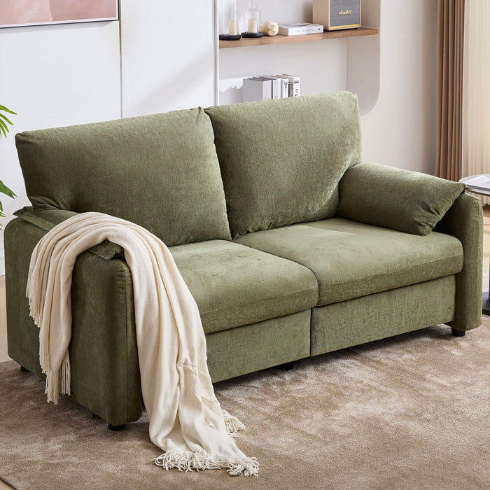Modern Minimalist Down Filled Sofa