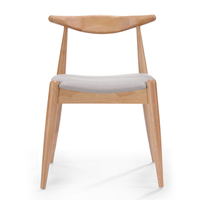 Candescent - Dining Chair With Curved Back And Wood Frame (Set of 2)