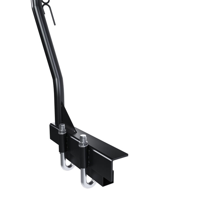 Heavy Duty Universal Truck Bed Ladder Rack, No-Drill Installation, Adjustable - Black