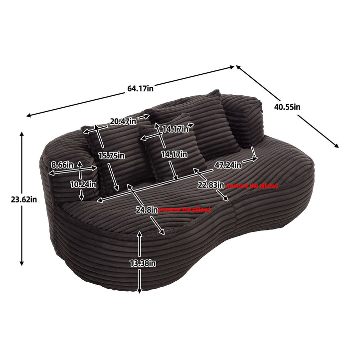 Bean Bag, Lazy Sofa Comfort Lounger High Back Chair