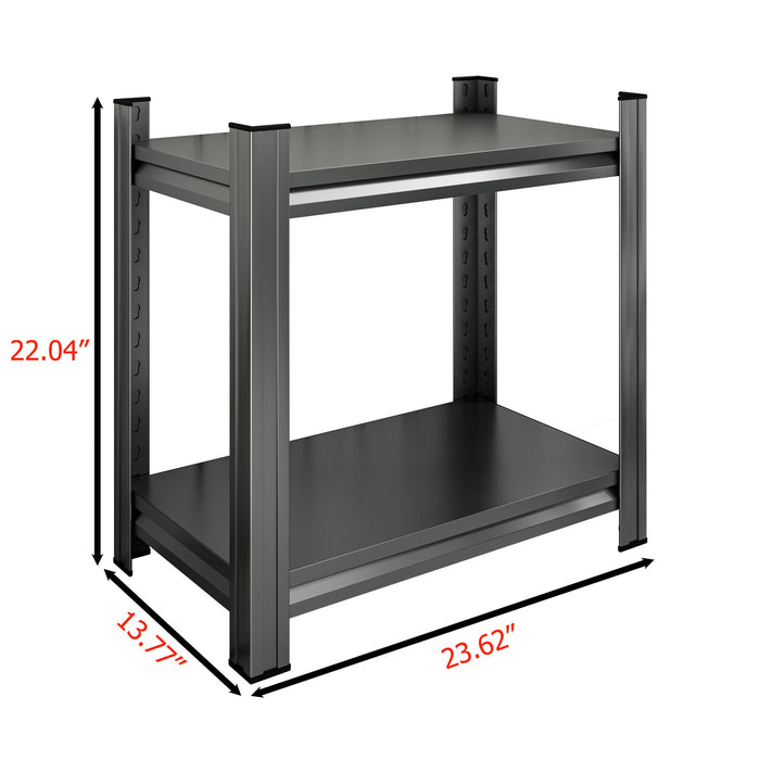 Adjustable Divider Shelf, Bookcase, Office Vertical Storage Rack - Black
