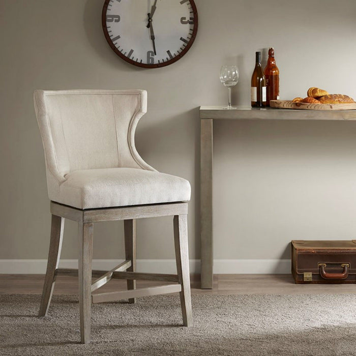 Carson - Counter Stool With Swivel Seat - Cream
