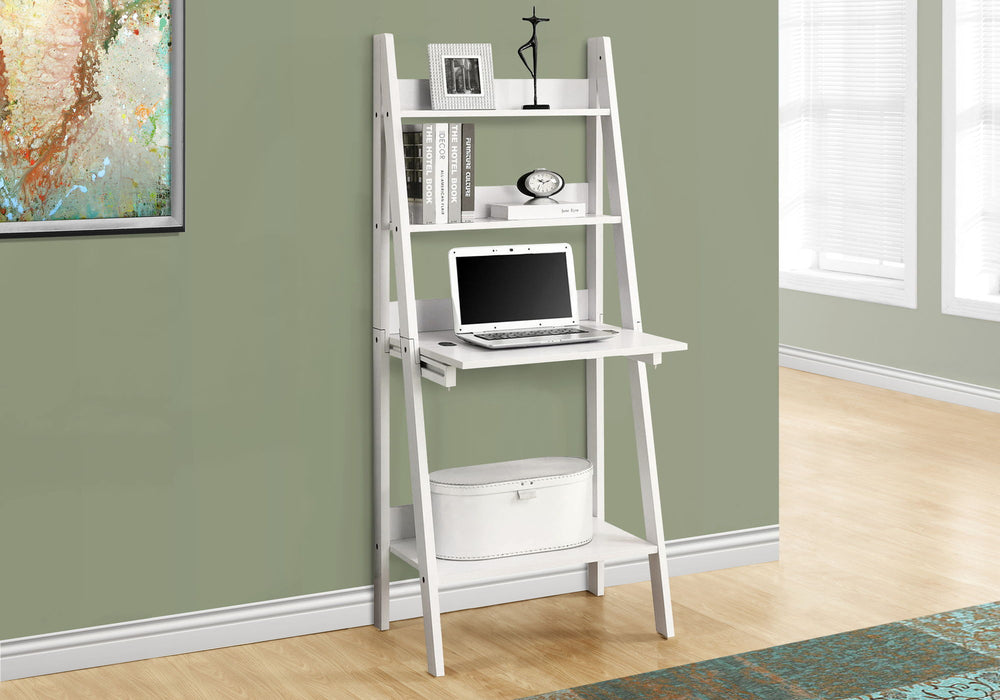 Computer Desk For Home Office, Laptop, Leaning, Storage Shelves