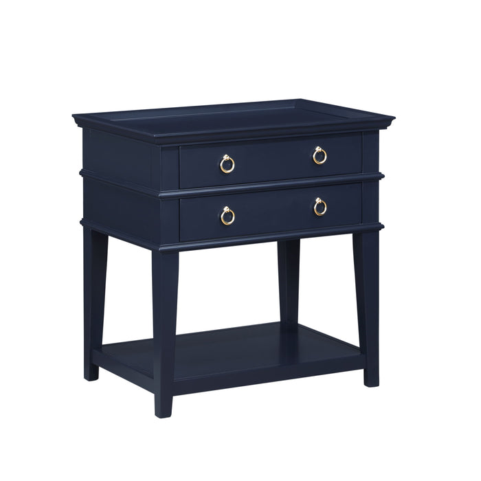 Carmona - 2 Drawer Tray Top Nightstand Pulls