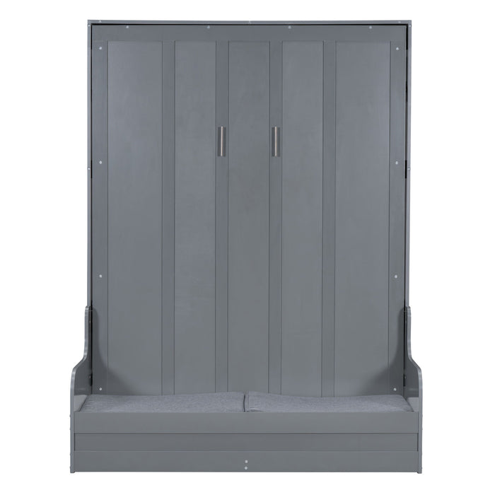 Murphy Wall Bed With Cushion, Space Saving Design, And Construction