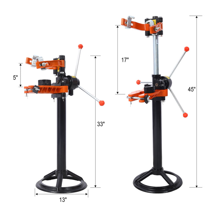 Auto Tools Equipment Vehicle, Hand Operate Strut Coil Spring Press Compressor - Black / Orange
