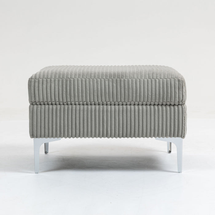 Modular Sectional Sofa Square Storage Ottoman