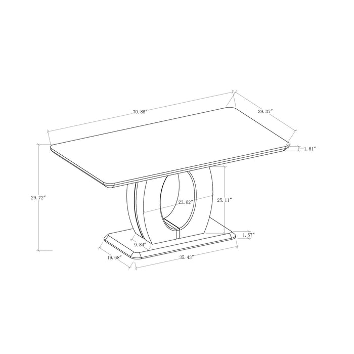 Coleen - Dining Table - Marble