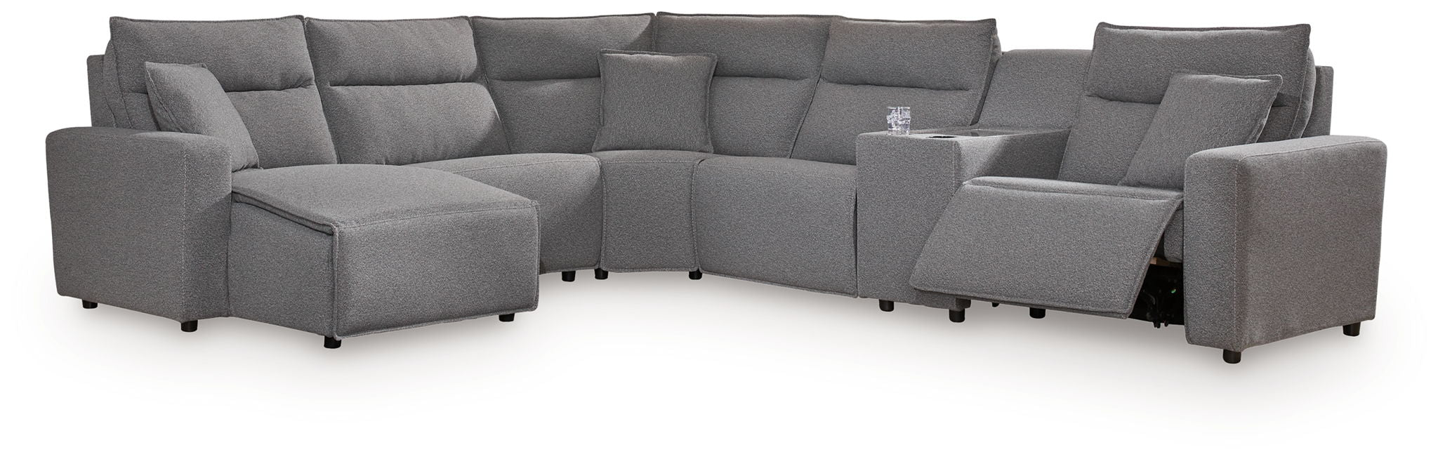 ModMax II - Salt And Pepper - Reclining Sectional