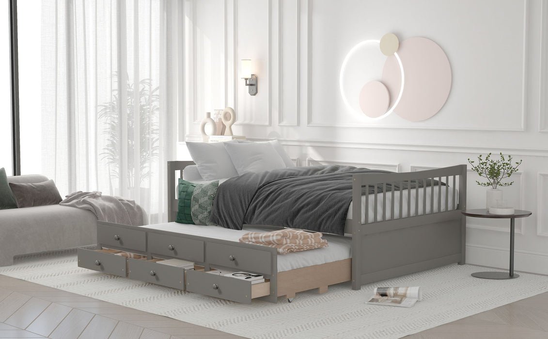 Twin Size Daybed With Trundle And Drawers