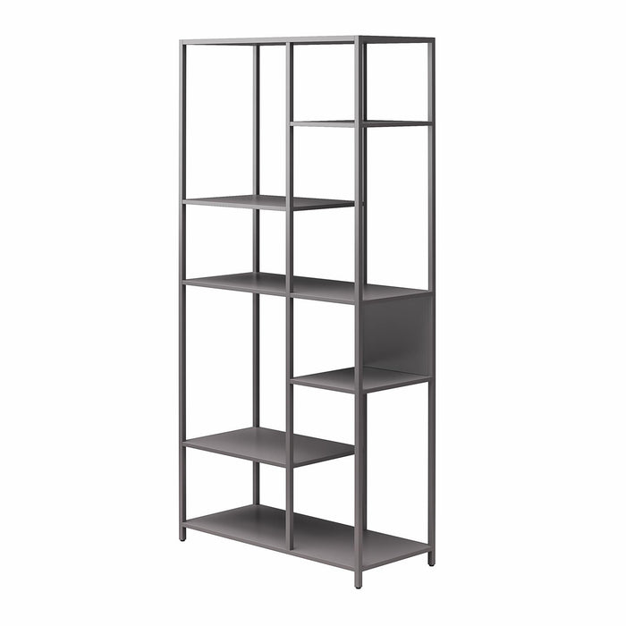 Mission District - Bookcase Room Divider With 6 Shelves - Gray