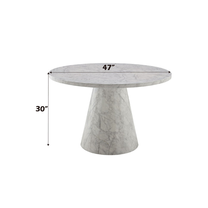 Kacey - 5 Piece Round Table Dining Room Set With Chairs - Natural