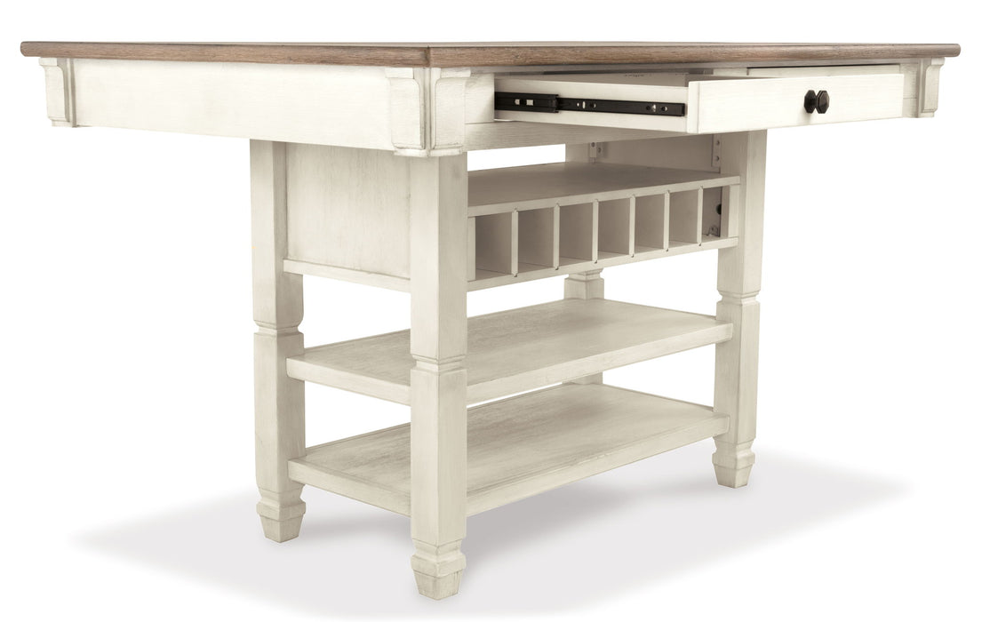 Bolanburg - Rectangular Dining Room Counter Table - Beige
