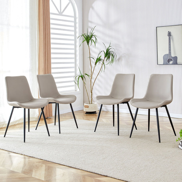 Modern Medieval Style Restaurant Cushioned Chairs With Suede Backrests