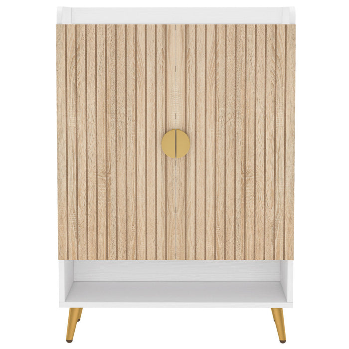 Shoe Cabinet With Doors, 7 Tier Storage Organizer