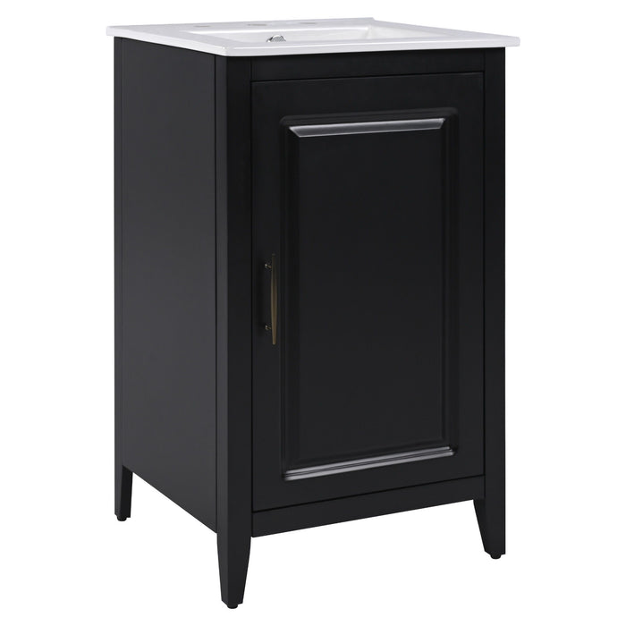 Modern Bathroom Vanity With Sink, Functional Drawer, Soft- Closing Door