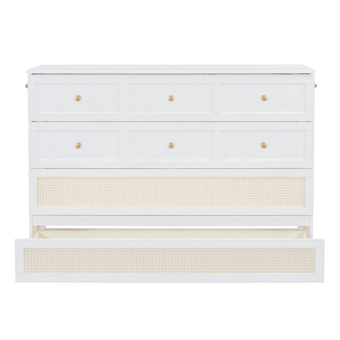 Murphy Bed With Large Drawers, Space Saving Design